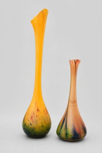 - Le Verre Francais - Paris - Vaas (2) - 2 Berluze -- Le, Antiek en Kunst