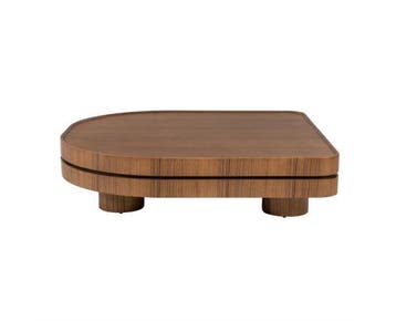 Salontafel Arcus 122x122cm - bruin | Eleonora, Ophalen of Verzenden, Nieuw