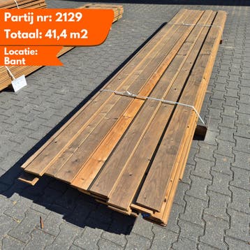 Partij Thermo vuren channelsiding 4800-3900x140-130x17mm, Ophalen of Verzenden, Nieuw