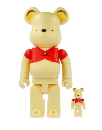 sculptuur, Bearbrick Winnie the Pooh 100% & 400% Set –