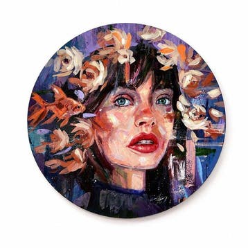 Frank Elia Gonzalez Martinez - “PEZ FLORES Y CHICA” (XL) 90