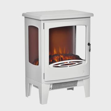 Elektrische Sfeerhaard Neo-Retro Stijl - Wit, 900W met Verst, Verzenden, Nieuw