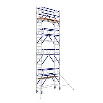 AGS Pro rolsteiger ASC 75 x 250 x 9,2wh tweezijdig, Doe-het-zelf en Verbouw, Steigers, Verzenden, Nieuw, Rolsteiger of Kamersteiger