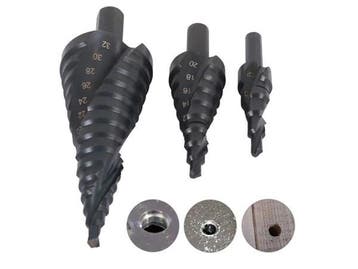 Veiling - Stappenboor/Trappenboor –3-delig – 4-32 mm –, Doe-het-zelf en Verbouw, Gereedschap | Handgereedschap, Nieuw