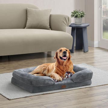 Hondenbed / Hondenmand Sheena L - 98 x 70 cm - Grijs, Dieren en Toebehoren, Hondenmanden, Verzenden, Nieuw