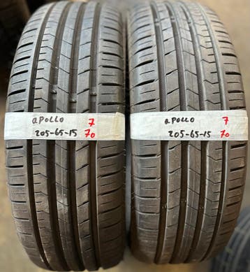 2x205-65-15 apollo zomer 7mm €70 per band 205 65 15, Ophalen, Gebruikt, 15 inch, 205 mm