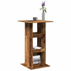 Bartafel met opbergruimte 60x60x102 cm hout oud houtkleur, Huis en Inrichting, Tafels | Eettafels, Verzenden, Nieuw