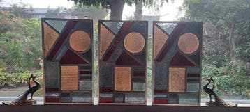 Art Deco Glas-in-loodraam (33) - 1920-1930