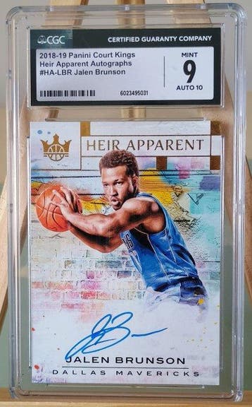 2018/19 Panini Court Kings Jalen Brunson - Rookie Auto - RC, Nieuw