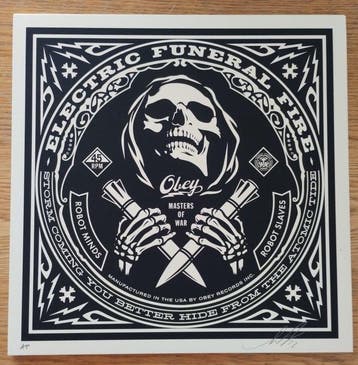 Shepard Fairey (OBEY) (1970) - Electric Funeral (artist