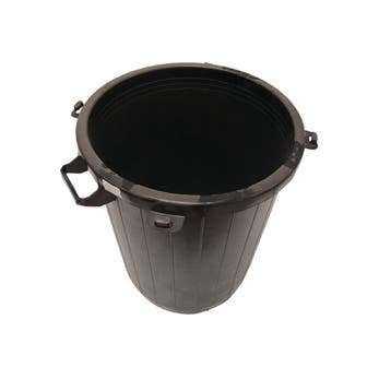 Afvalbak 75 liter, zwart, gebruikt, Ophalen of Verzenden, Gebruikt