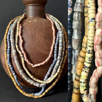 handelskralen kettingen uit Ghana (tradebeads) - Ghana