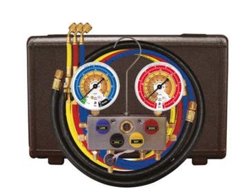 Mastercool 4-weg analoge manifoldset incl. koffer met 4 s..., Verzenden, Nieuw