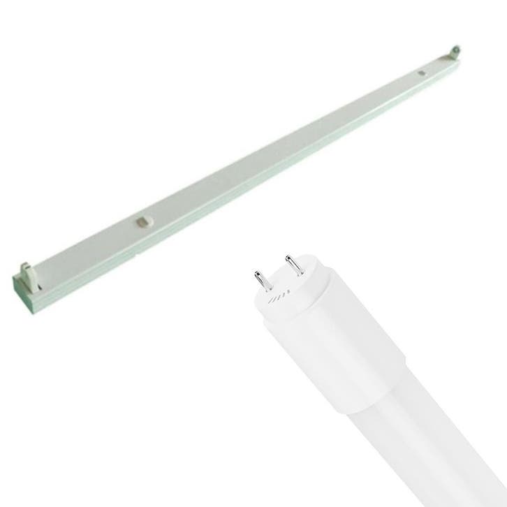 LED TL Armatuur met T8 Buis - Aigi Dybolo - 150cm Enkel -, Huis en Inrichting, Lampen | Overige, Nieuw, Overige fittingen, Ophalen of Verzenden