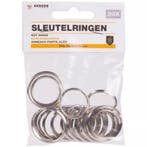 Benson Set sleutelringen - staal - 25 mm & 30 mm - 20 stuks, Verzamelen, Sleutelhangers, Ophalen of Verzenden, Nieuw