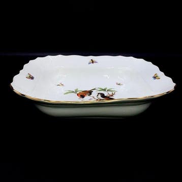 Herend - Exquisite Huge Serving Square Bowl (27 cm) -