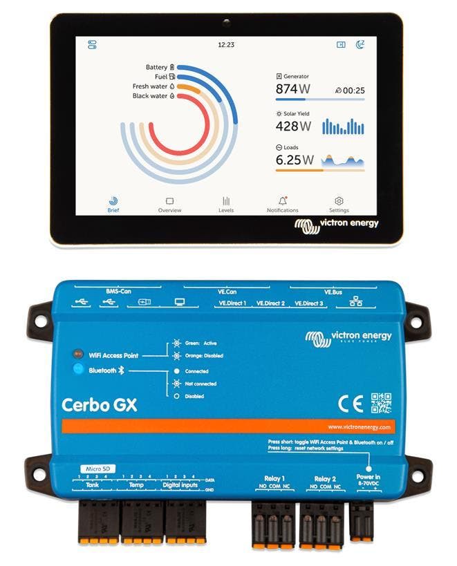 Victron Cerbo GX communicatiecentrum met GX Touch50 display, Watersport en Boten, Navigatiemiddelen en Scheepselektronica, Ophalen of Verzenden
