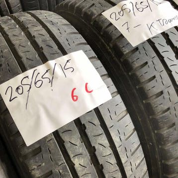 2 x Kleber Transpro 205-65-15 C Zomerbanden 7mm, 15 inch, Band(en), Zomerbanden, Bestelwagen