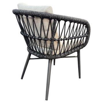 Arezzo dining tuinstoel antraciet rope, Tuin en Terras, Ophalen of Verzenden, Nieuw