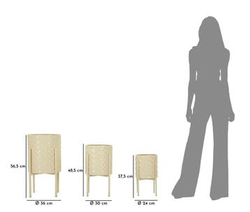 VAAS HGOLDER BETSY SET 3 STUKS CM Ø 36X56,5-30X48,5-24X37,5, Huis en Inrichting, Ophalen of Verzenden, Nieuw
