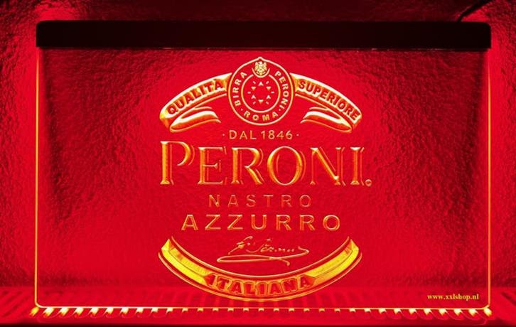 Peroni bier neon bord lamp LED verlichting reclame lichtbak, Verzamelen, Merken en Reclamevoorwerpen, Nieuw, Verzenden