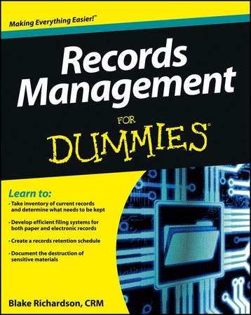 Records Management For Dummies - Blake Richardson, Verzenden, Gelezen, Blake Richardson