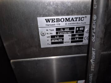 **online veiling** Webomatic traysealer, Gebruikt, Bakkerij en Slagerij