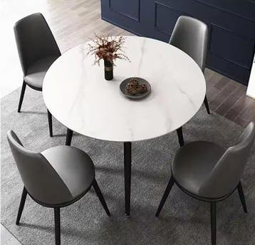 Ronde bartafel 100 cm met luxe gesinterd stenen blad, Huis en Inrichting, Tafels | Bijzettafels, Verzenden, Nieuw
