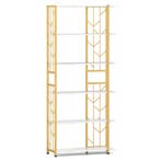 LIVSK Boekenkast met 6 Planken - Geometrisch Ontwerp - Verst, Verzenden, Nieuw