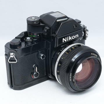 Nikon F2 Photomic S + Nikkor 55mm F1.2 Analoge camera, Nieuw