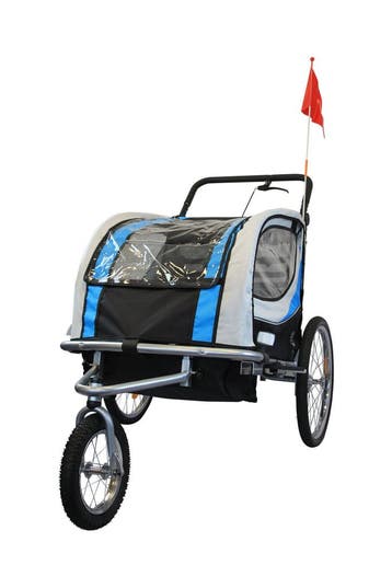 Fietskar Kind Blauw | 2-Zits | Nieuw | Scherpe Prijs, Opvouwbaar, Nieuw, 20 tot 40 kg, Ophalen of Verzenden