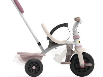 Smoby Be Fun Comfort Pink - Driewieler - Loopfiets - Handrem, Verzenden, Nieuw, Smoby