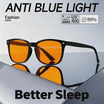 Blauw Licht Blokkerende Bril voor Mannen - Rode/Oranje Lens, Verzenden, Nieuw