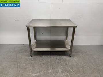 RVS Werktafel met onderschap 110 x 70 x 85 cm Horeca, Zakelijke goederen, Horeca | Keukenapparatuur, Ophalen of Verzenden, Gebruikt