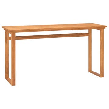 vidaXL Bureau 120x45x75 cm massief teakhout, Verzenden, Nieuw