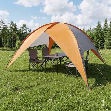 vidaXL Camping Tent met Regenhoes Waterdicht 4-persoons, Verzenden, Nieuw, Tot en met 2