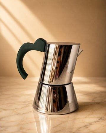 Iconica Caffettiera Mepra in Acciaio Inox 18/10 - Design