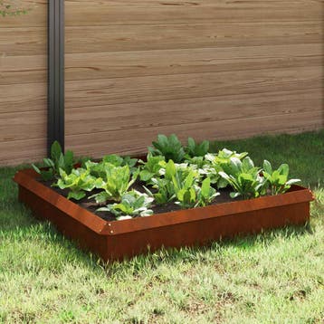 vidaXL Slakkenhekken 8 st 100 x 3,5 x 25 cm weervast staal, Verzenden, Nieuw
