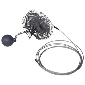 vidaXL Schoorsteenveegborstel rond Ø 20 cm, Verzenden, Nieuw