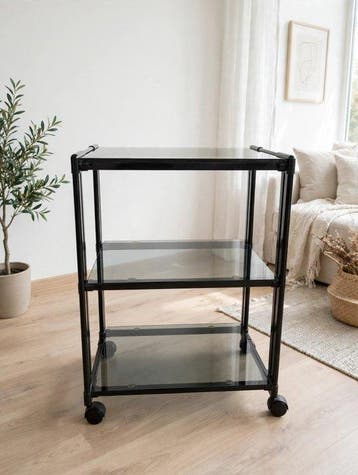 Serveerwagen - Tubulair messing serveerwagen/roltafel met