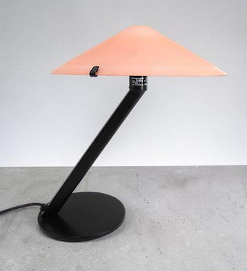 Rara Lampada da Tavolo Tobia in Vetro di Murano Rosa –
