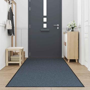 vidaXL Deurmat 115x300 cm blauw, Verzenden, Nieuw