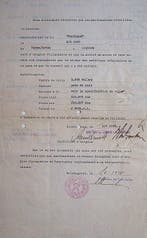 Themacollectie - NOKIA Certificaat van oorsprong (1937), Antiek en Kunst