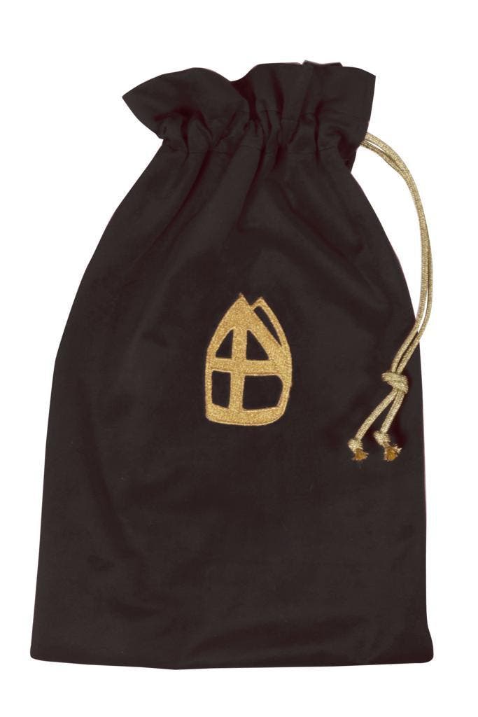 Pepernotenzak met mijter Zwart, Diversen, Sinterklaas, Verzenden