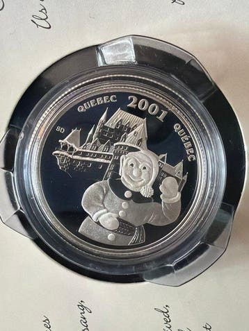 Canada. 50 Cent 2001, Carnaval de Québec 9,3g (.925) (Zonder
