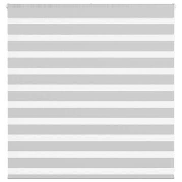 vidaXL Zebra rolgordijn 145x100 cm stofbreedte 140,9 cm, Verzenden, Nieuw, Grijs