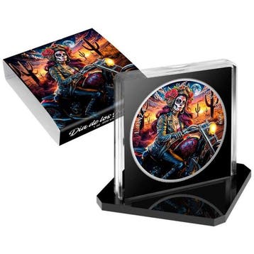 Mexico. 1 Onza 2024 biker - Día de los Muertos 1oz .999