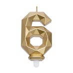 Cijferkaars Geo Goud #6, Hobby en Vrije tijd, Taarten en Cupcakes maken, Verzenden, Nieuw