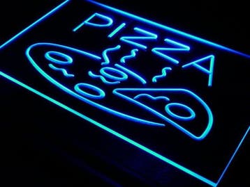 Pizza neon bord lamp LED verlichting reclame lichtbak #1 *BL, Verzenden, Nieuw