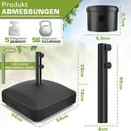 Parasolvoet - Verrijdbaar - Vulbaar - Met wieltjes - Zwart -, Tuin en Terras, Parasols, Verzenden, Zo goed als nieuw